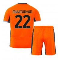 Inter Milan Henrikh Mkhitaryan #22 Tretí Detský futbalový dres 2023-24 Krátky Rukáv (+ trenírky)
